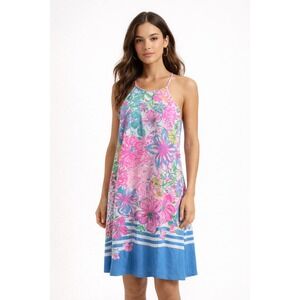 Lilly Pulitzer Margot Paradise Found Pima Cotton swing dress Coquette size XXS